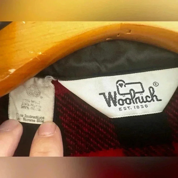 VTG Woolrich Buffalo Plaid Wool Mackinaw Cruiser Hunting Jacket Sz 18 - Picture 10 of 14